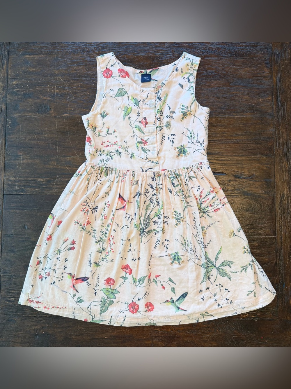 Girls Gap Fully Lined Floral Dress M (8)